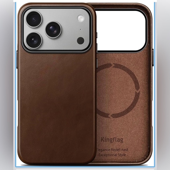 Other - Brown Leather iPhone Case for iPhone 17 Pro 6.3 inch